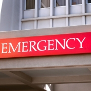 hospital emergency room sign